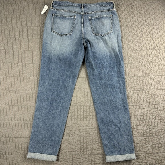 Old Navy Denim Overalls Women's Medium Tall Blue Tapered Boho Western Rodeo - Picture 8 of 13